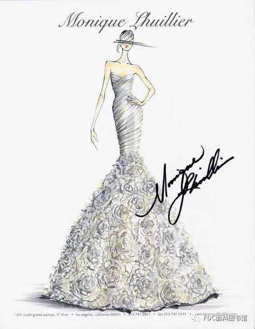 时装画效果图礼服明星